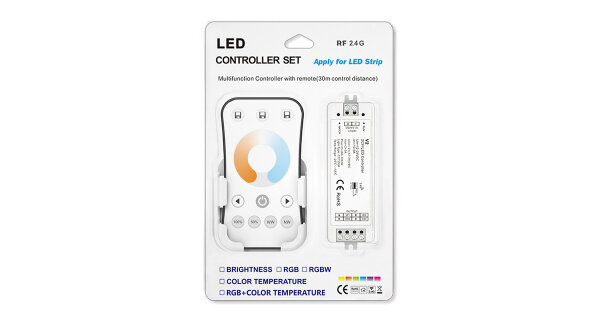 CCT Controller Set, 2x5A, 2-Kanal für Tunable white LED Streifen
