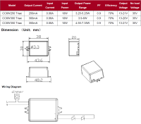Konstantstrom LED-Treiber 7,35W, 350mA, dimmbar, Phasenan-/abschnitt